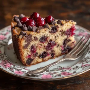 chip and cherry cake recipe