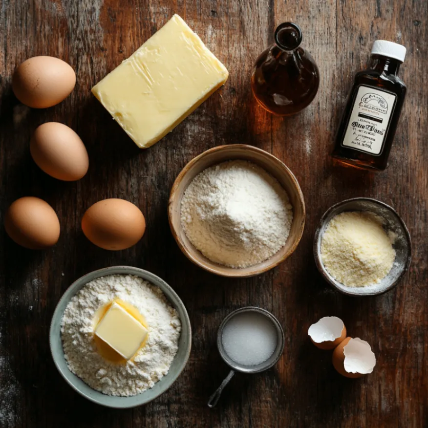 ingredients for pound cake